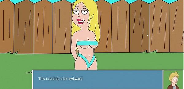  Francine Smith Sunbathing Nude. American Dad